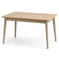 Table à manger rectangulaire en bois beige, style scandinave, 120 × 75 × 75 cm